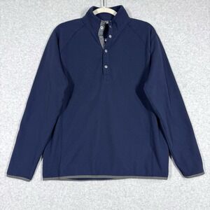 Arborwear Shirt Mens Small Birch Fleece Henley Snap Tree Climbers Layering Work